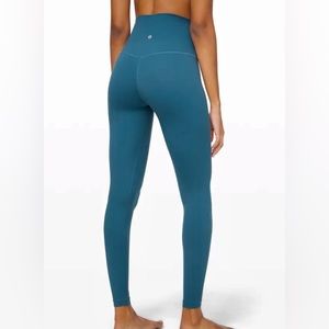 Lululemon Align Super-High Rise Pant 28" Petrol blue, Size 4